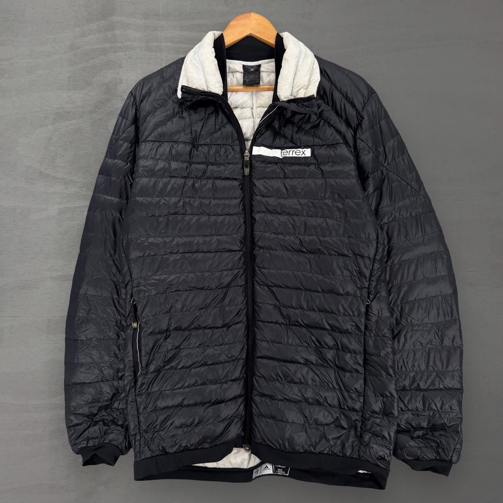 Adidas Terrex Puffer Jacket Black Pertex Microlight Down Insulated Large
